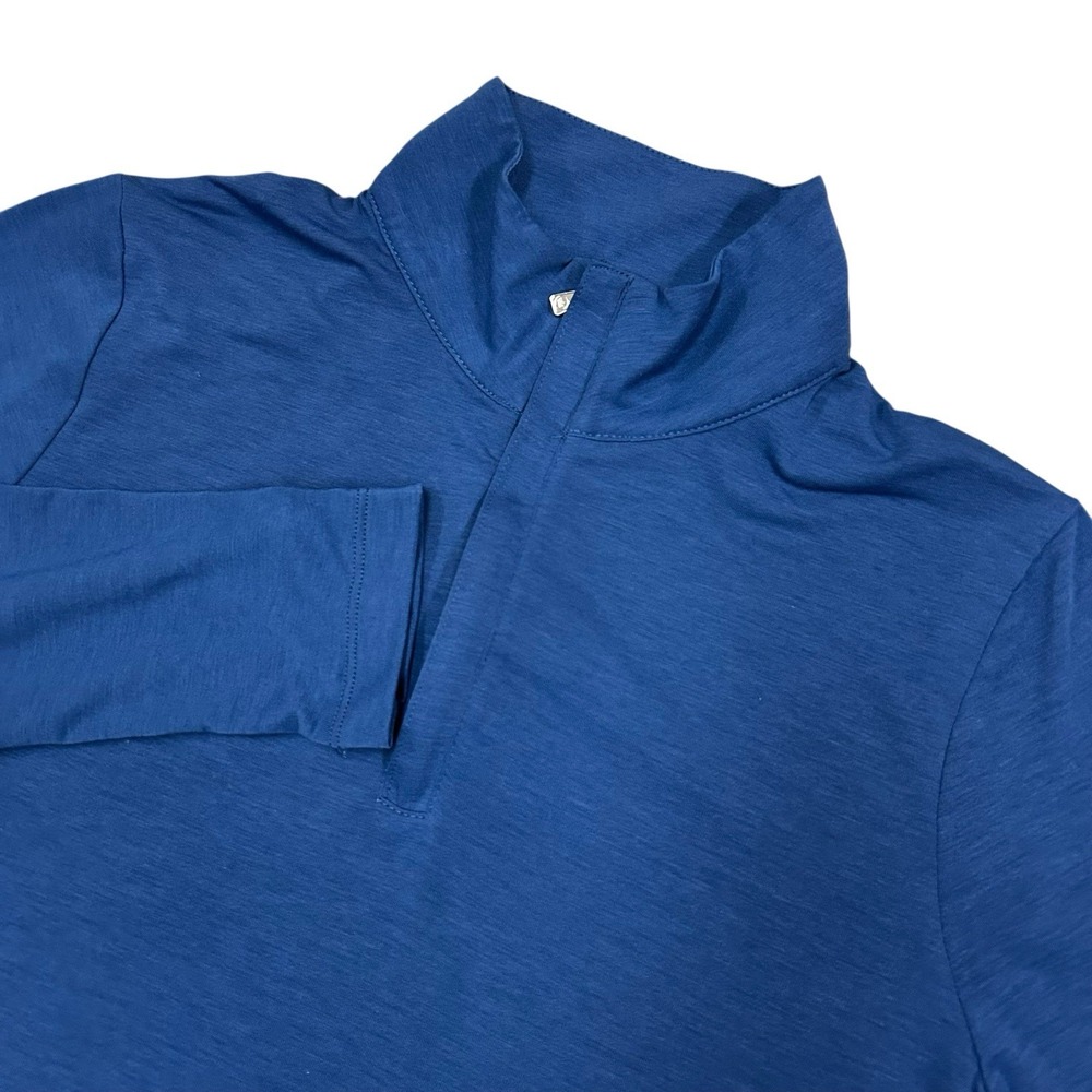 Peter Millar Evelyn Quarter Zip Womens Medium Golf Performance Pullover Blue